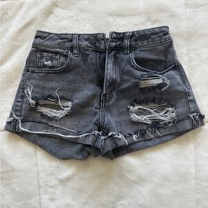 Pacsun Black Mom Jean Shorts